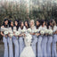 Custom Made Elegant Formal Mermaid Modest Bridesmaid Dresses, Simple Bridesmaid Dress, WG528