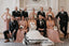 Dusty Pink  Long Sleeveless Mismatched Cheap Chiffon Bridesmaid Dresses, WG305