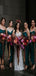 Green Short Straps Simple Popular Bridesmaid Dresses WG768