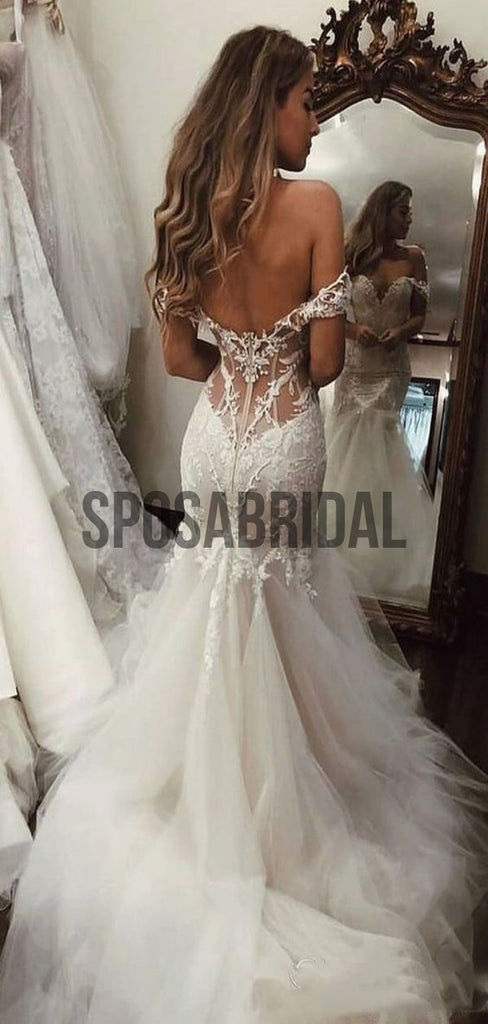 Mermaid Off the Shoulder Popular Hot Wedding Dresses WD0518