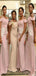 Mismatched Elegant Off the Shoulder Mermaid Bridesmaid Dresses WG899