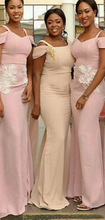 Mismatched Elegant Off the Shoulder Mermaid Bridesmaid Dresses WG899