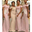 Mismatched Elegant Off the Shoulder Mermaid Bridesmaid Dresses WG899