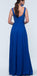 Mismatched Blue Simple Satin Floor-length Modest Inexpensive Bridesmaid Dresses, WG411