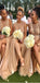 Modest Elegant Popular Affordable Appliques Long Tulle Bridesmaid Dresses with Slit and beads, WG520