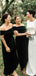 New Arrival Off the Shoulder Velvet Modest Bridesmaid Dresses WG859