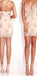 New Arrival Popular Sleeves Mermaid Custom Inexpensive Homecoming Dress, Short Prom Dress,BD0413