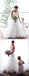 Off White Lace Tulle Spaghetti Strap Mermaid Wedding Dresses WD365