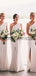 One Shoulder SIde Slit Simple Elegant Bridesmaid Dresses WG664