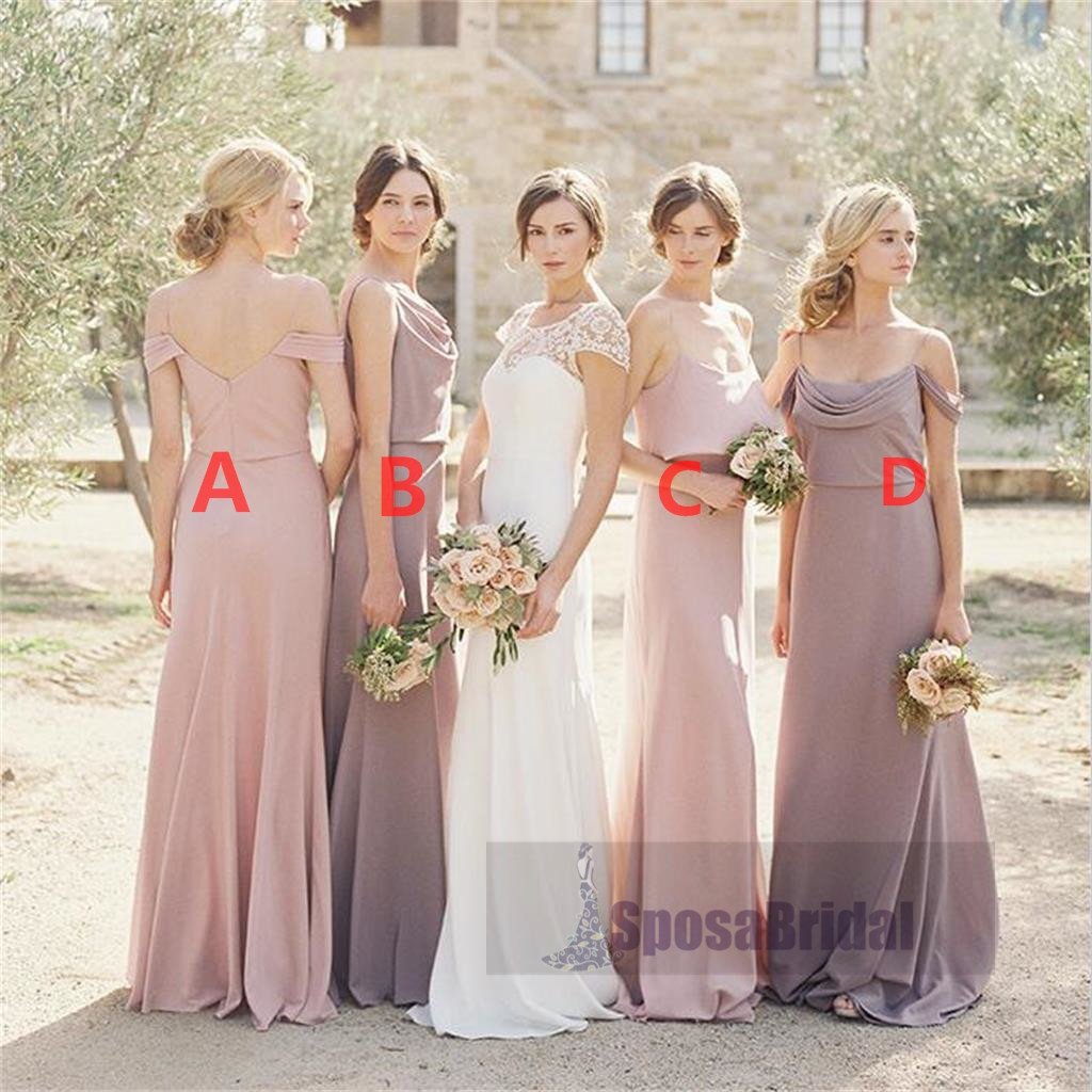 Simple Mismatched Newest Bridesmaid Dresses, Popular Custom Cheap Bridesmaid Dress, BPD0479