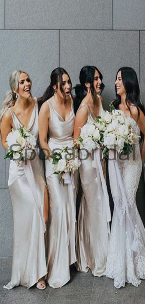 Simple Cheap Unique Modest Bridesmaid Dresses WG783