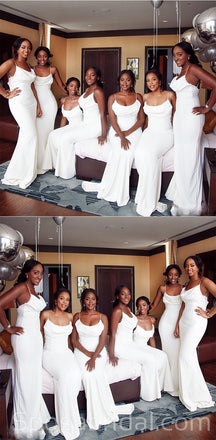 Spaghetti Straps New Memraid Fashion Elegant Popular Long Bridesmaid Dresses, WG556