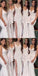 V-Neck Long Special Design New Mermaid Cheap Bridesmaid Dresses, wedding guest dress,WG367