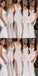 V-Neck Long Special Design New Mermaid Cheap Bridesmaid Dresses, wedding guest dress,WG367