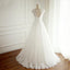 V Neck Open Back Full Lace Long Simple Beach Summer Spring Floor-length Cheap Wedding Dresses, WD0293