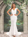 Sexy Bohemian V-neck Cap Sleeves Open Back Mermaid Long Wedding Dress, WD3095