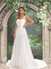 Sexy Bohemian Sleeveless Lace Top Open Back A-line Long Wedding Dress, WD3098