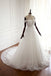 Off Shoulder Lace Applique Lace Up Back New Unique Design Wedding Dress , Bridals Dress, WD0260