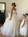 Luxury Sweetheart Lace Top Ruffle Back Long A-line Wedding Dress Gown, WD3059