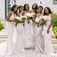 Mismatched Ivory Formal Elegant Mermaid Long Bridesmaid Dresses, BD3235