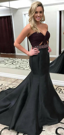 Sexy Sweetheart Strapless Mermaid Trumpet Long Porm Dress, PD3274