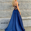 Sparkling Sweetheart Halter Lace Back Up Side Slit Sequins Long Prom Dress, PD3041