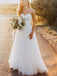 Unique Sweetheart Simple A-line Cheap Wedding Dresses, WD310