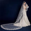 Stunning Long Lace Applique Wedding Veil For Wedding Party, WV0101