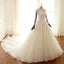 Long Sleeve Lace Long Custom Cheap Custom Wedding Dresses, WD305